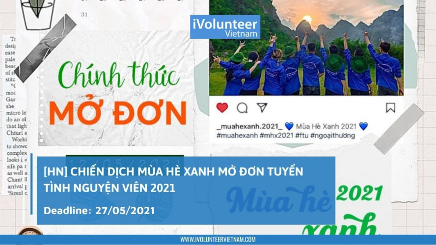 [HN] Chiến Dịch Mùa Hè Xanh Mở Đơn Tuyển Tình Nguyện Viên 2021