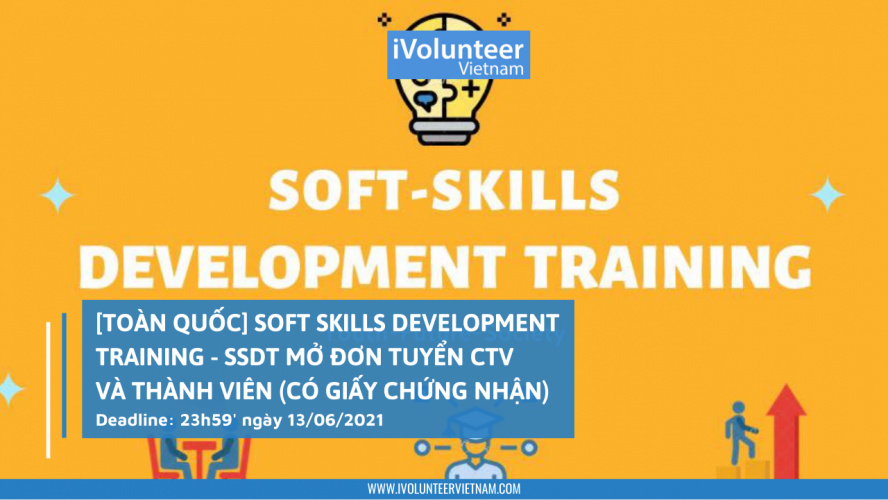 [Toàn Quốc] Soft Skills Development Training - SSDT Mở Đơn Tuyển CTV Và Thành Viên (Có Giấy Chứng Nhận)