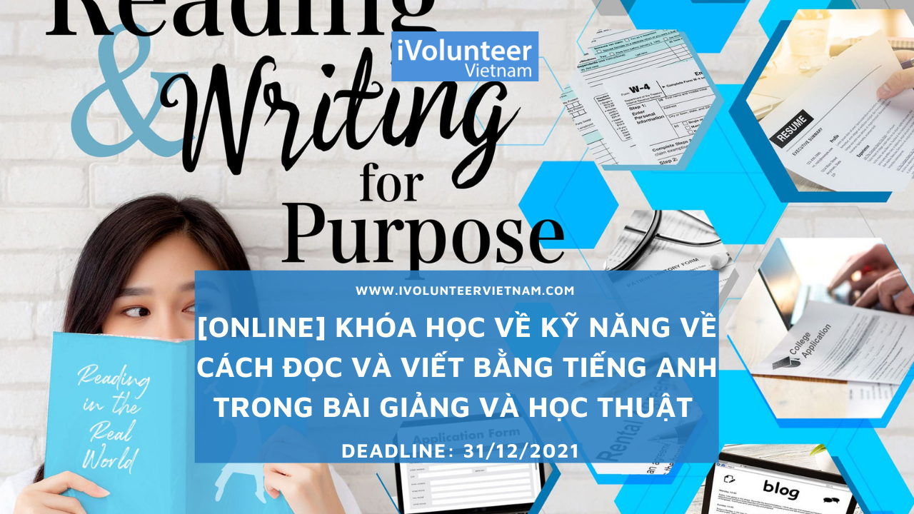 [Online] Khóa Học Kỹ Năng Về Cách Đọc Và Viết Bằng Tiếng Anh Trong Bài Giảng Và Học Thuật