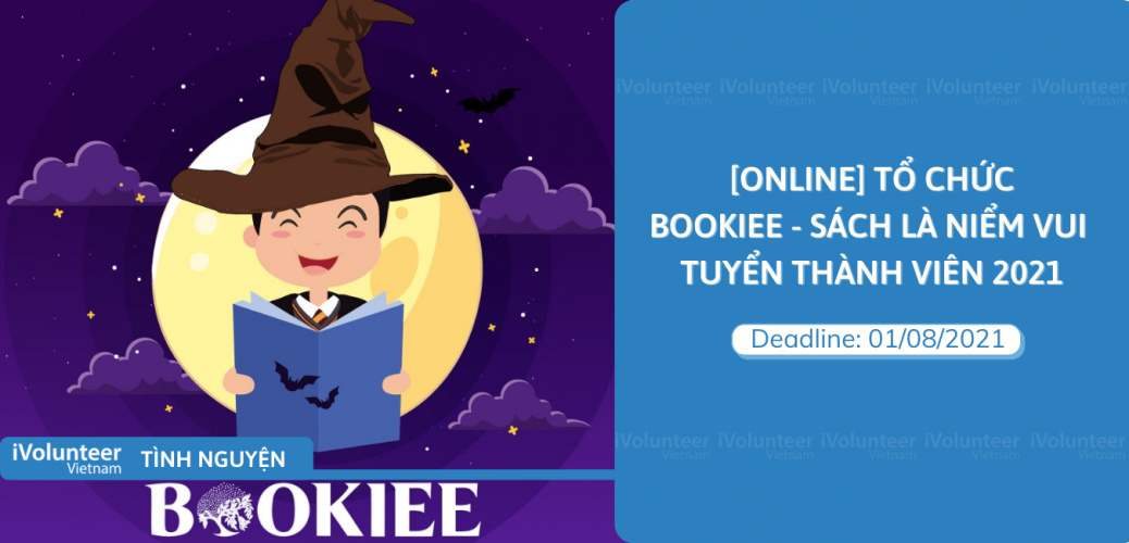 [Online] Tổ chức Bookiee - Sách Là Niềm Vui Tuyển Thành Viên 2021