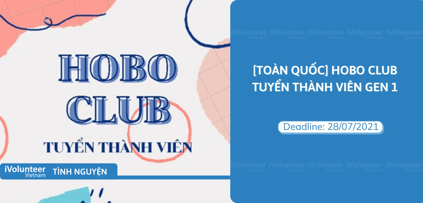 [Toàn Quốc] HOBO Club Tuyển Thành Viên Gen 1