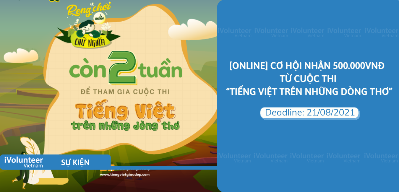 [Online] Cơ Hội Nhận 1.500.000VNĐ Từ Cuộc Thi 