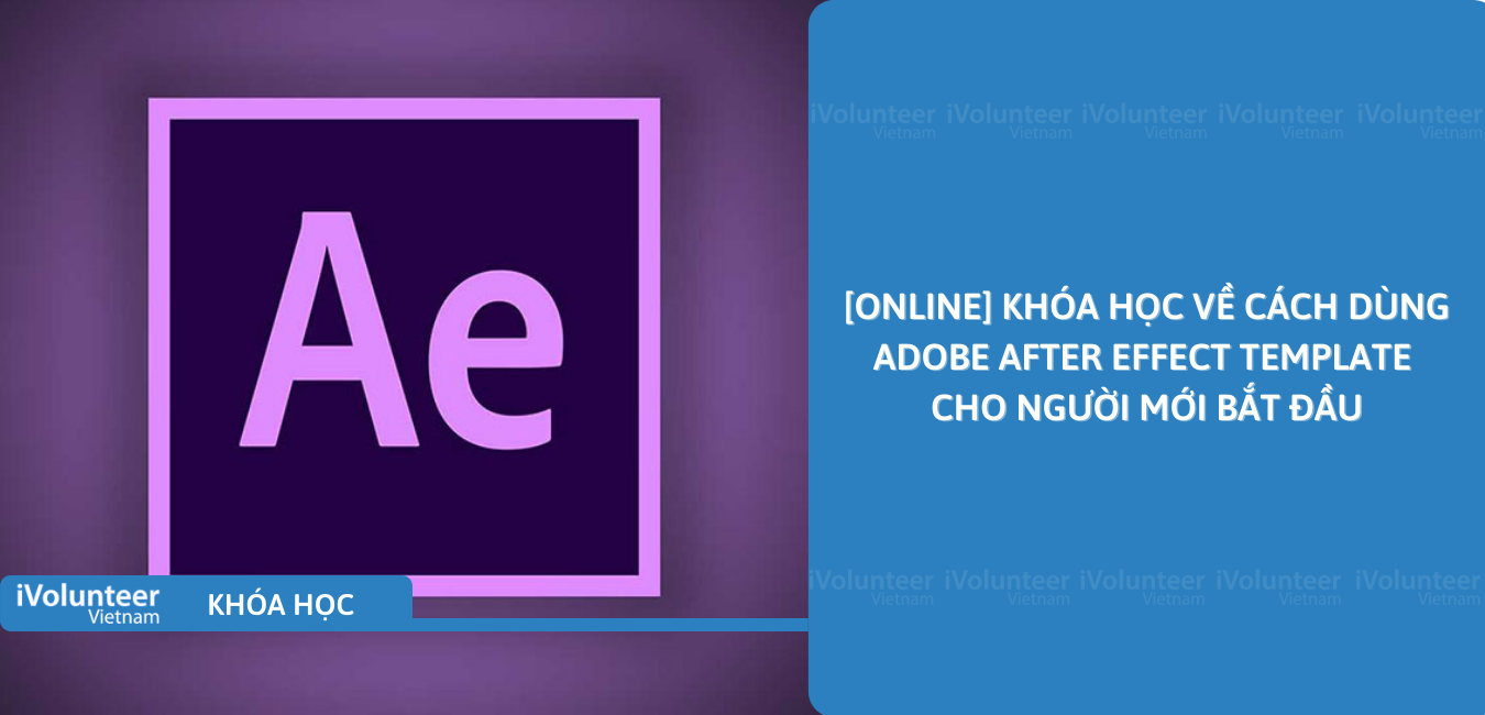 [Online] Khóa Học Về Cách Dùng Adobe After Effect Template Cho Người Mới Bắt Đầu