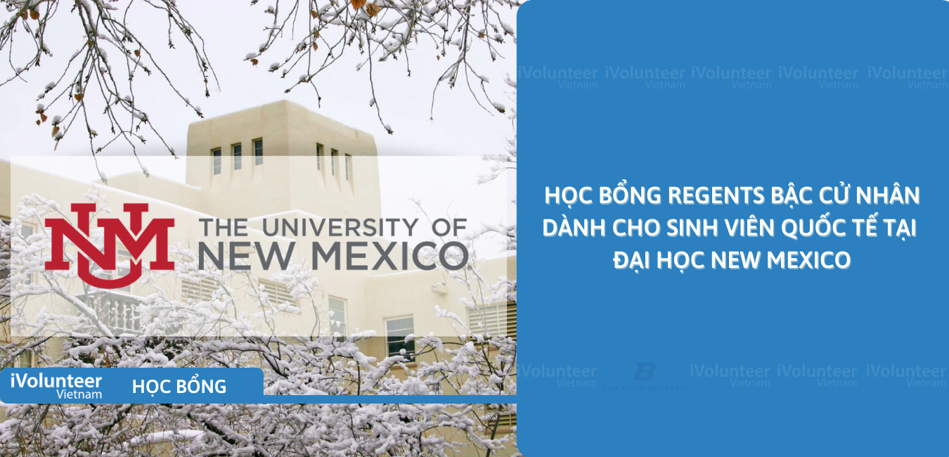 [USA] Học Bổng Regents Bậc Cử Nhân Dành Cho Sinh Viên Quốc Tế Tại Đại Học New Mexico