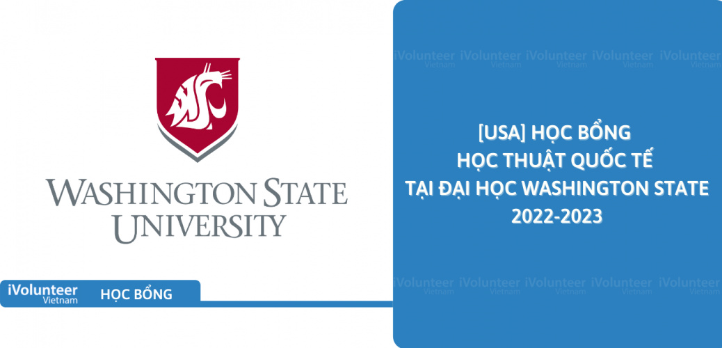 [USA] Học Bổng Học Thuật Quốc Tế Tại Đại Học Washington State 2022-2023