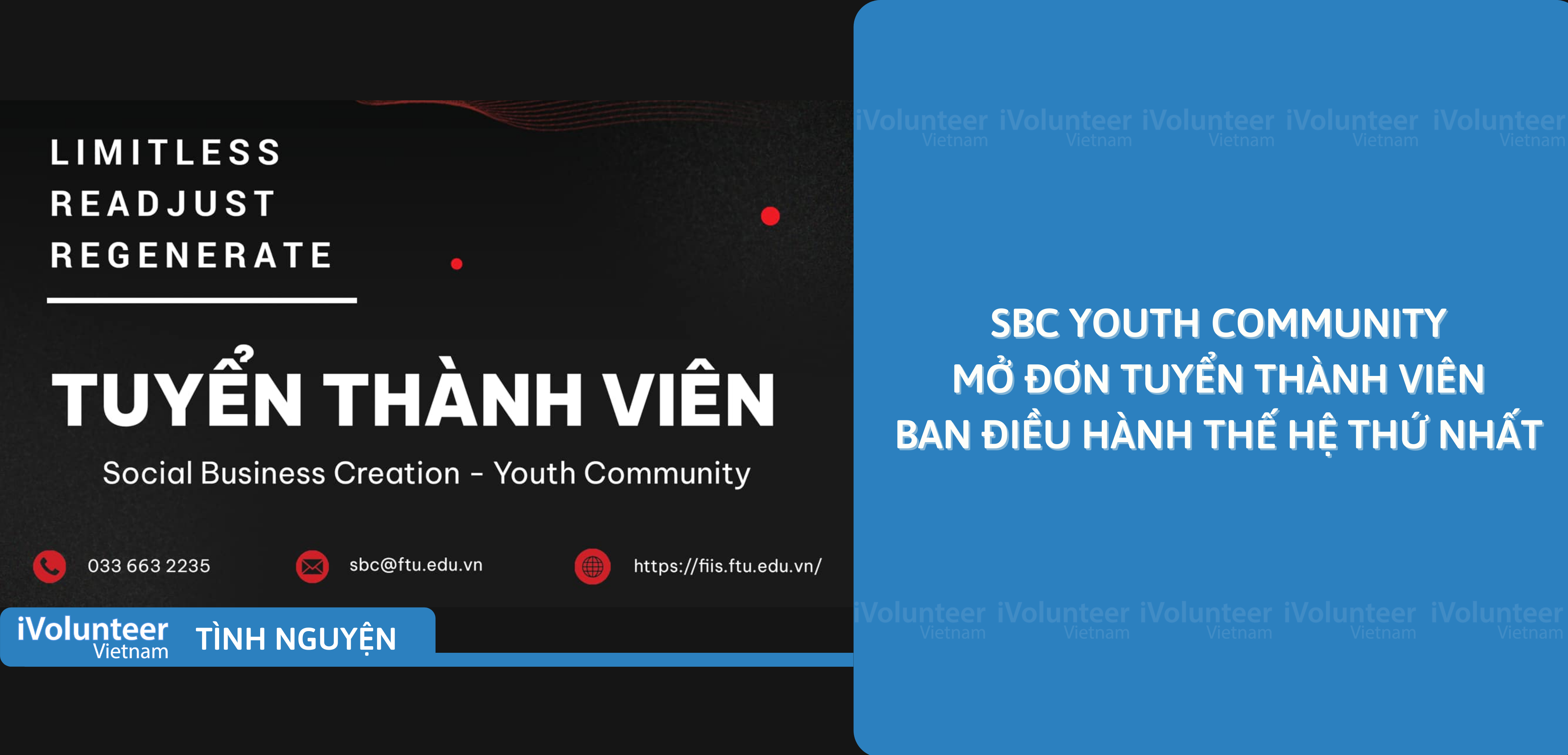 [Toàn Quốc] SBC Youth Community Mở Đơn Tuyển Thành Viên Ban Điều Hành Thế Hệ Thứ Nhất