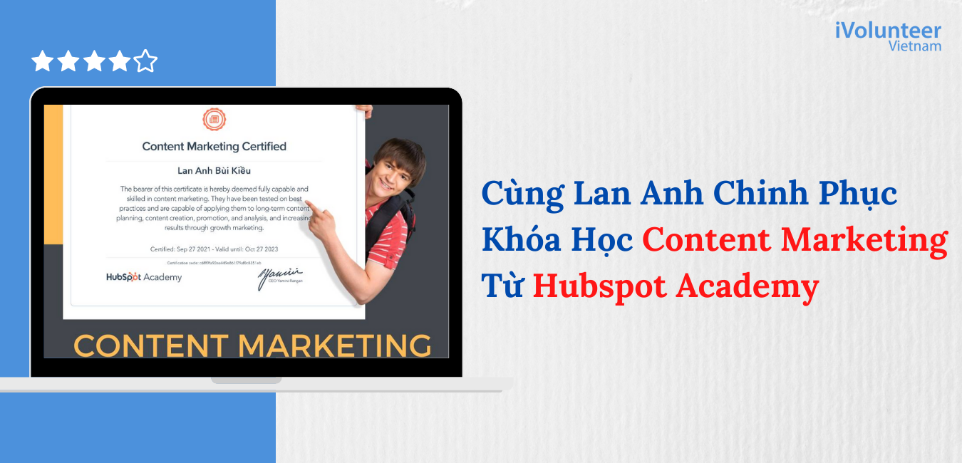 Cùng Lan Anh Chinh Phục Khóa Học Content Marketing Từ Hubspot Academy