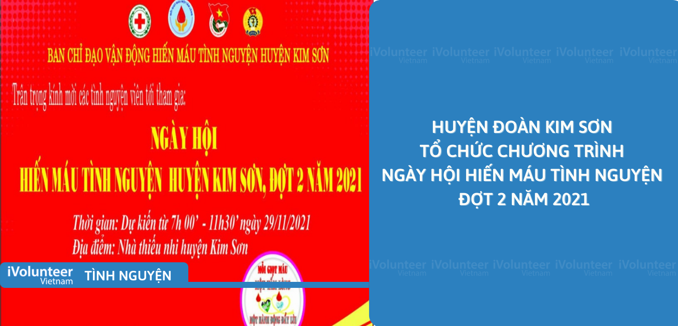 [Ninh Bình] Huyện Đoàn Kim Sơn Tổ Chức Chương Trình Ngày Hội Hiến Máu Tình Nguyện Đợt 2 Năm 2021