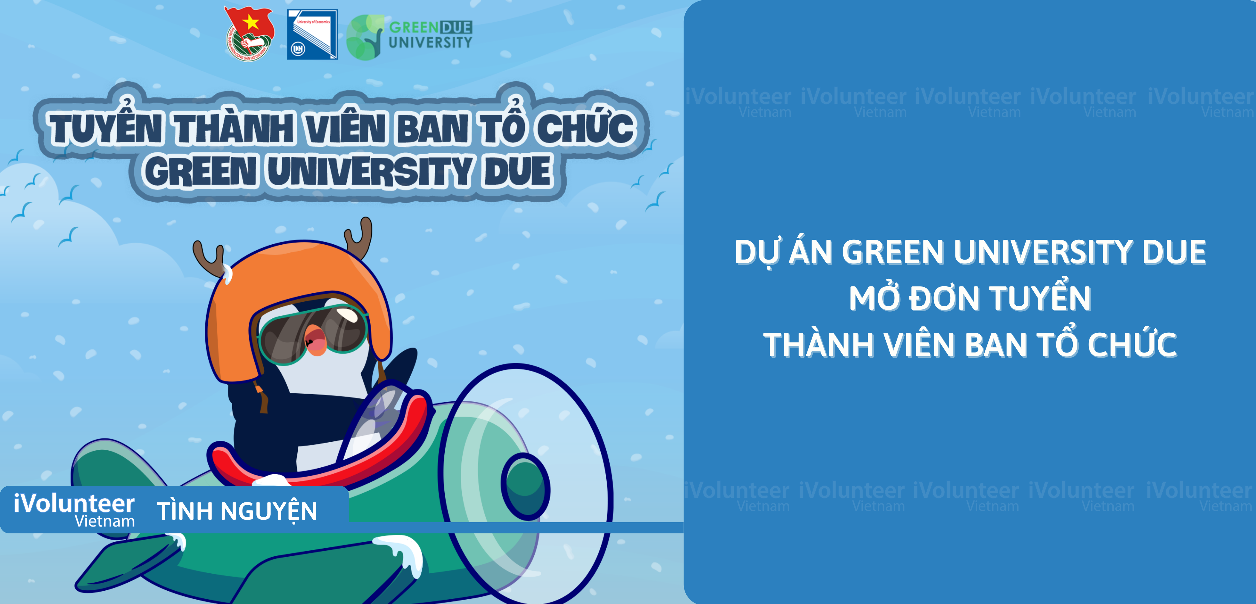 [Đà Nẵng] Dự Án Green University DUE Mở Đơn Tuyển Thành Viên Ban Tổ Chức