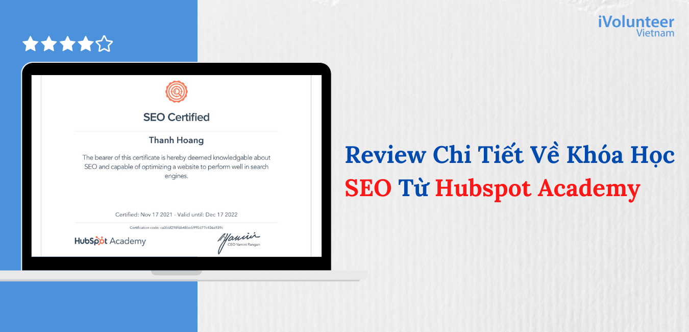 Review Chi Tiết Về Khóa Học SEO Từ Hubspot Academy