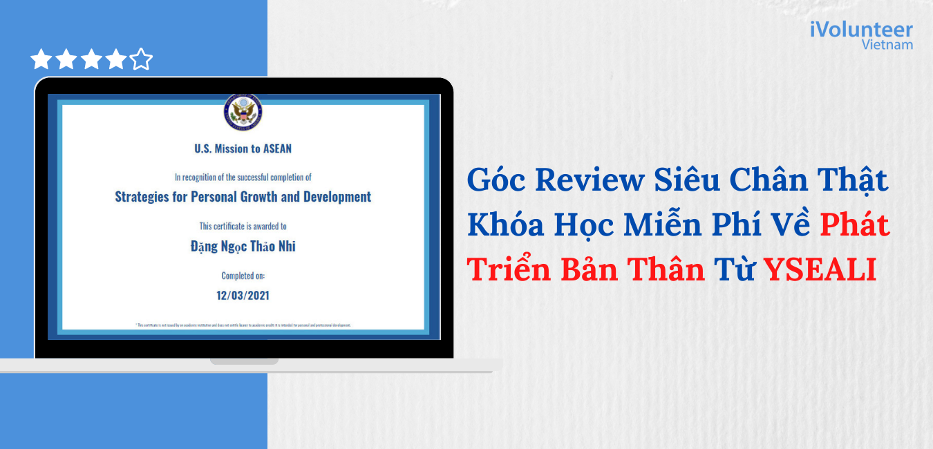 Góc Review Khóa Học Miễn Phí Về Phát Triển Bản Thân Từ YSEALI  