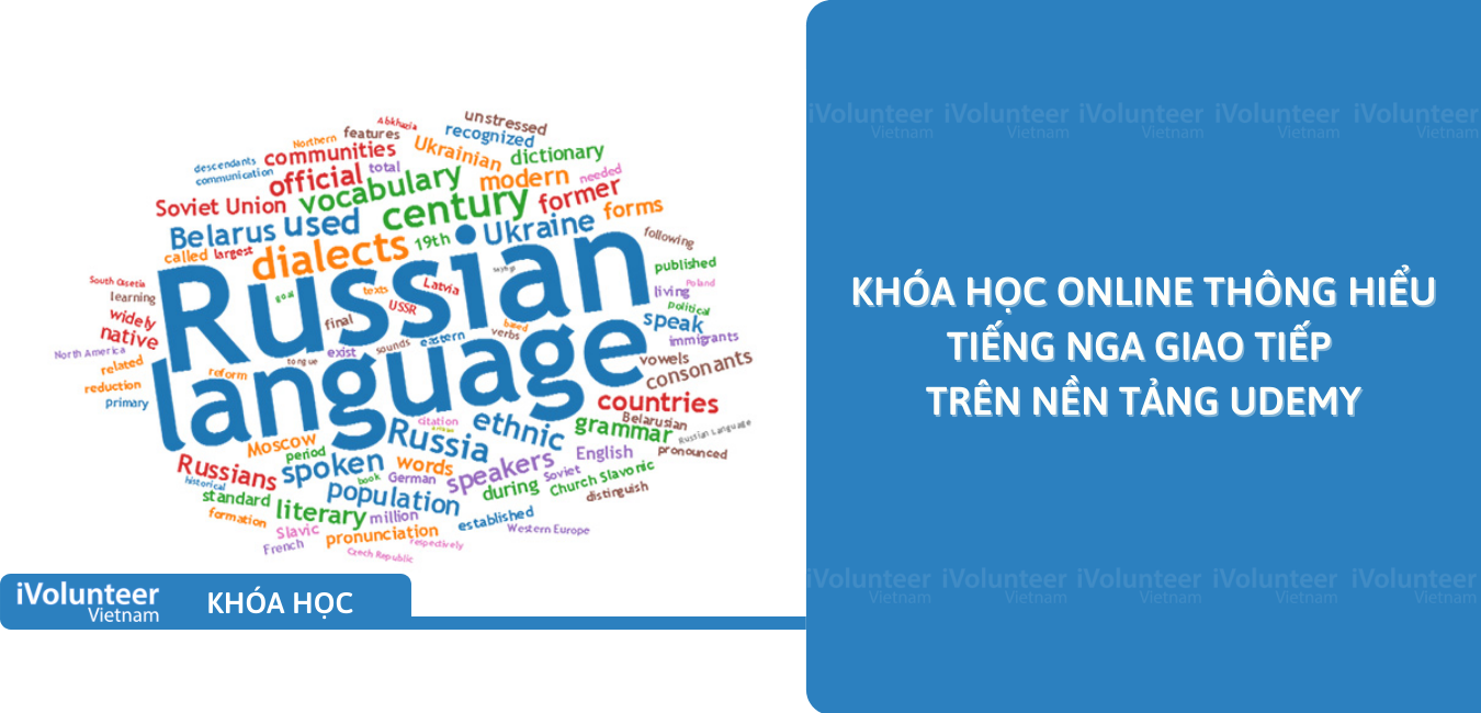 Khóa Học Online Thông Hiểu Tiếng Nga Giao Tiếp Trên Nền Tảng Udemy