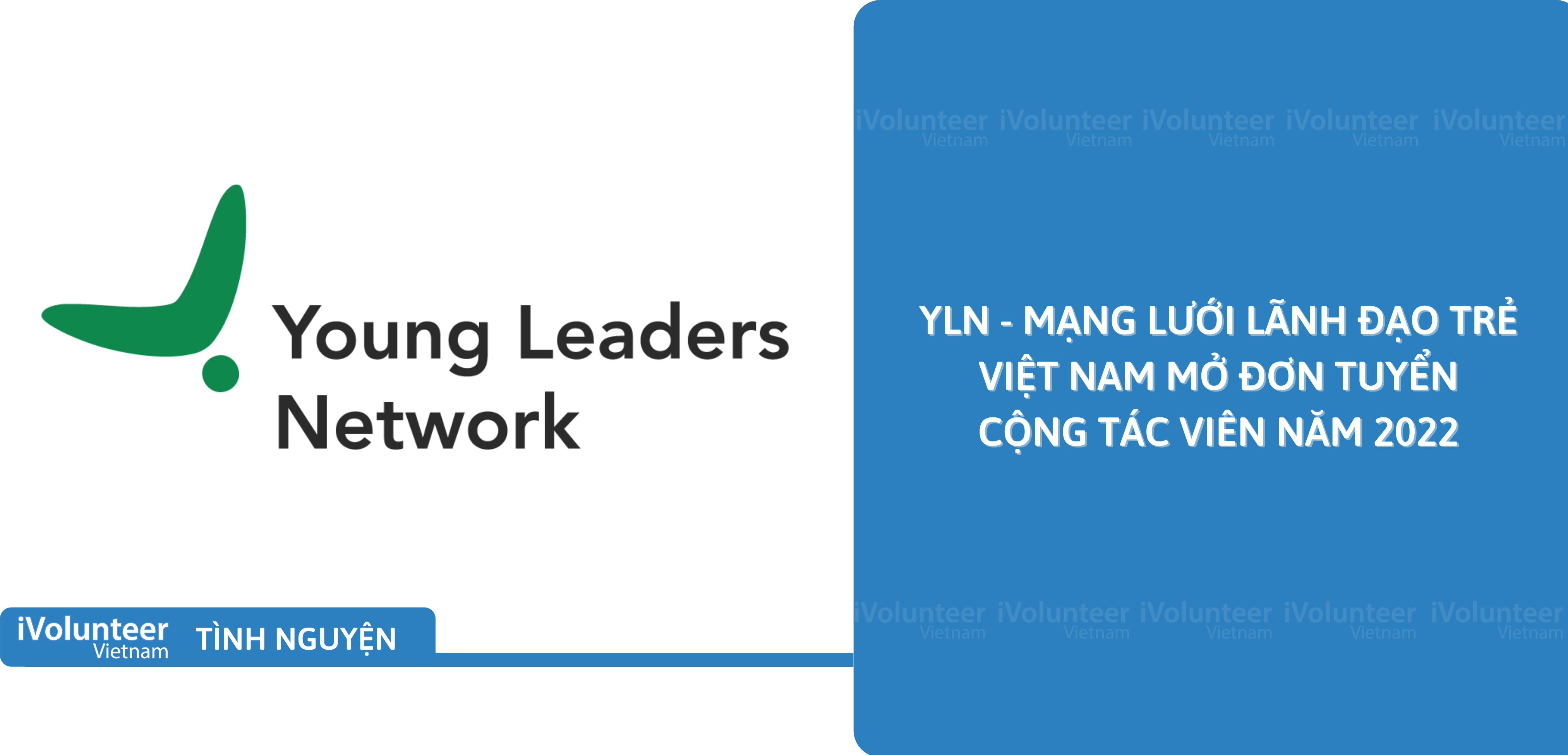 [Toàn Quốc] YLN - Mạng Lưới Lãnh Đạo Trẻ Việt Nam Mở Đơn Tuyển Cộng Tác Viên Năm 2022