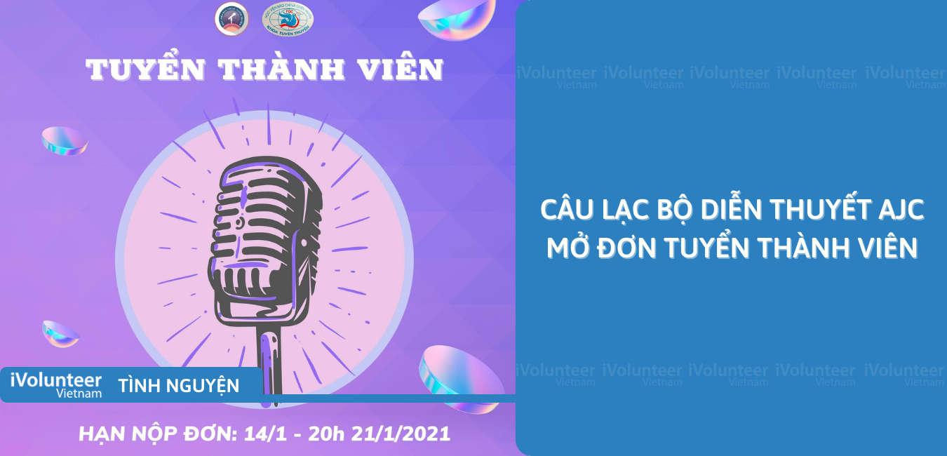 [HN] Câu Lạc Bộ Diễn Thuyết AJC Mở Đơn Tuyển Thành Viên