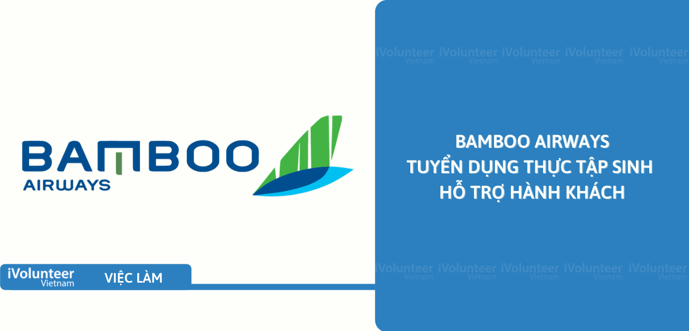 [HN] Bamboo Airways Tuyển Dụng Thực Tập Sinh Hỗ Trợ Hành Khách