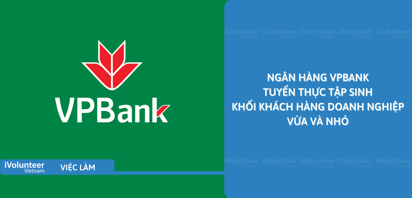 [HN] Ngân Hàng VPBank Tuyển Thực Tập Sinh Khối Khách Hàng Doanh Nghiệp Vừa Và Nhỏ