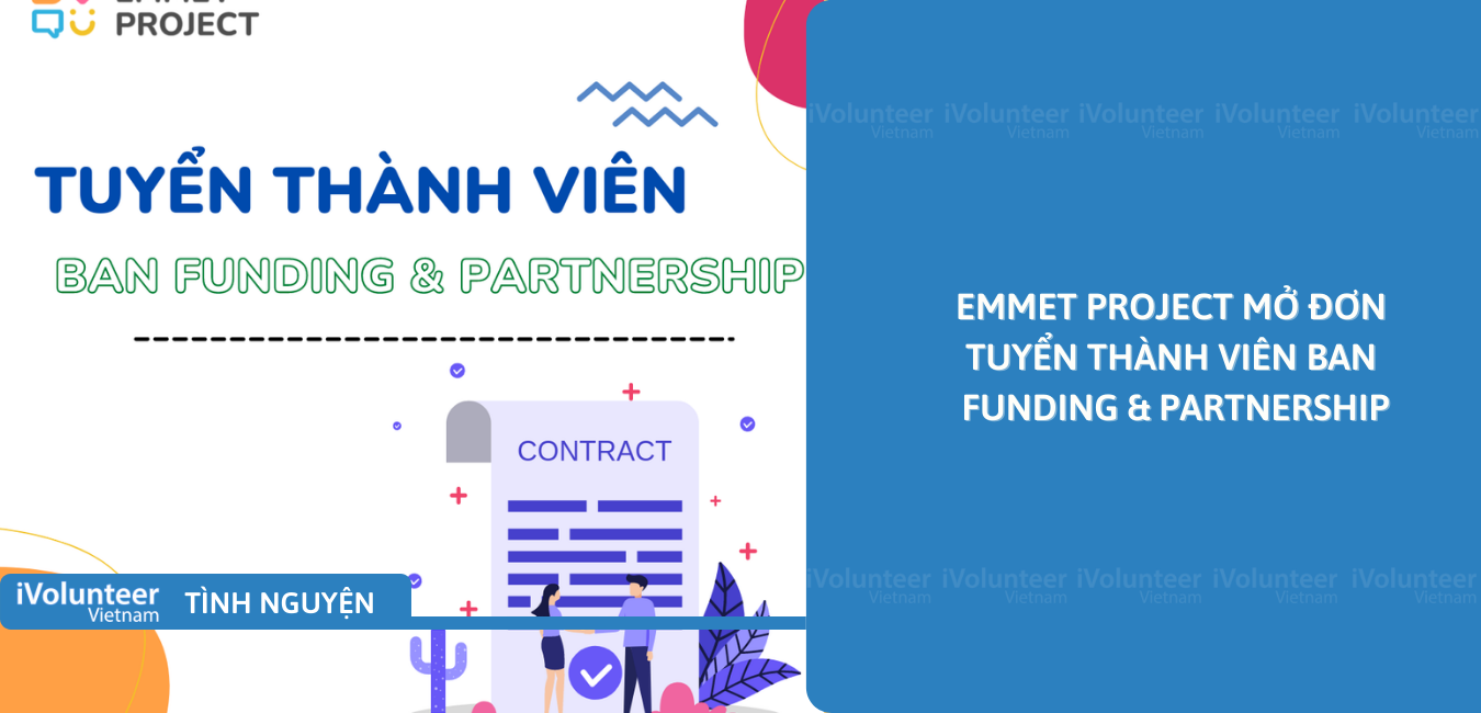 [TP.HCM] Emmet Project Mở Đơn Tuyển Thành Viên Ban Funding & Partnership