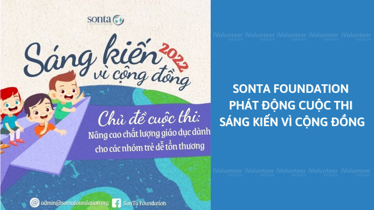 [Toàn Quốc] SonTa Foundation Phát Động Cuộc Thi Sáng Kiến Vì Cộng Đồng 2022