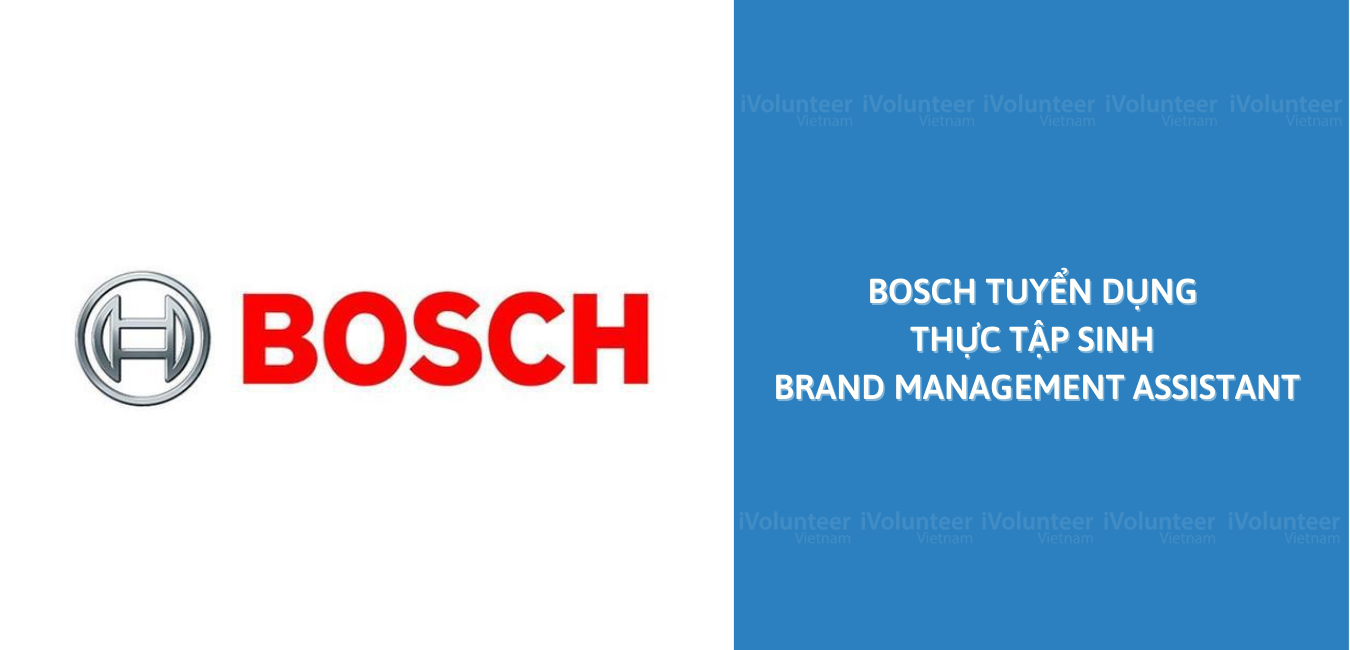 [TP.HCM] Bosch Tuyển Dụng Vị Trí Thực Tập Sinh Brand Management Assistant