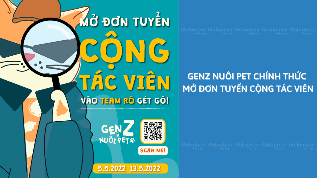 GenZ Nuôi Pet Chính Thức Mở Đơn Tuyển Cộng Tác Viên