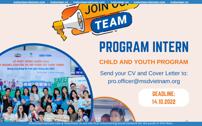 Viện Nghiên Cứu Quản Lý Và Phát Triển Bền Vững MSD United Way Việt Nam Tuyển Dụng Thực Tập Sinh Chương Trình Child And Youth Full-time 2022