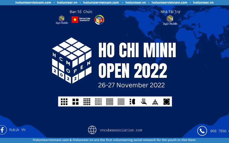Giải Thi Đấu Rubik Quốc Tế – WCA Ho Chi Minh Open 2022 Mở Đơn Tuyển Tình Nguyện Viên