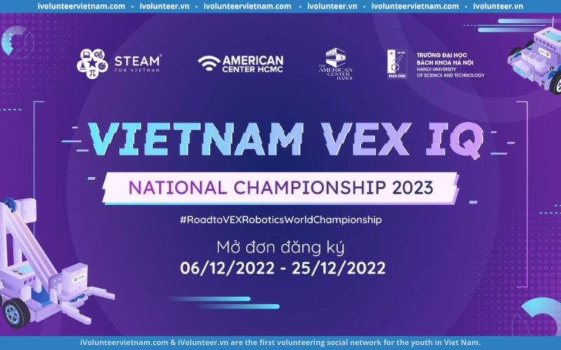 Giải Vô Địch VEX IQ RoboticsVietnam VEX IQ - National Championship 2023 Mở Đơn Đăng Ký