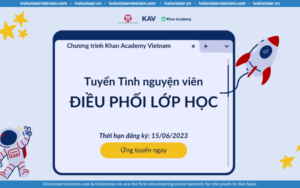 Khan Academy Vietnam Mở Đơn Tuyển Tình Nguyện Viên Điều Phối Lớp Học
