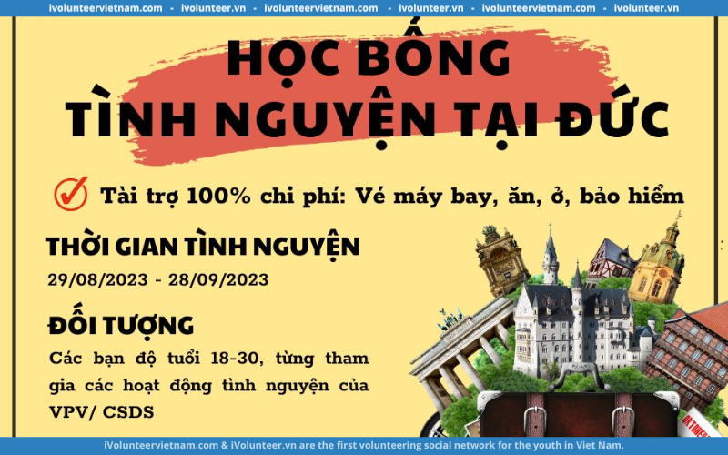 Tổ Chức CSDS Thông Báo Mở Đơn Đăng Ký Chương Trình Tình Nguyện Tại Đức