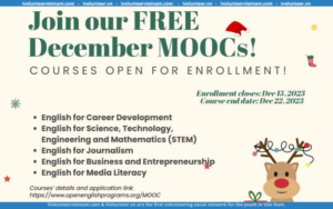 Khóa Học Trực Tuyến MOOCs Miễn Phí Được Trợ Bởi Bộ Ngoại Giao Hoa Kỳ