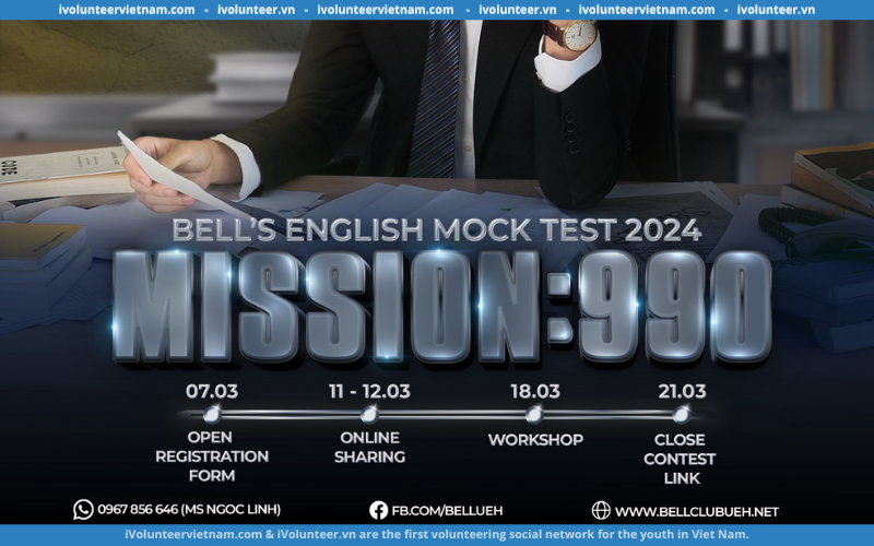 Bell's English Mock Test 2024 Chính Thức Mở Cổng Đăng Ký Thi Thử TOEIC