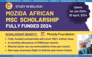 Học Bổng “Mozida African Excellence Scholarship 2024” Toàn Phần Dành Cho Thạc Sĩ