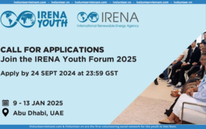 Diễn Đàn Thanh Thiếu Niên Toàn Cầu – IRENA Youth Forum 2025 Chính Thức Mở Đơn Đăng Ký