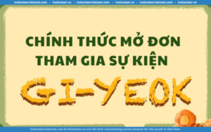 GI-YEOK (ㄱ) Mở Đơn Đăng Kí Tham Gia Sự Kiện