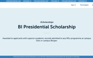 Học Bổng BI Presidential Scholarship: Cơ Hội Học Tập Tại BI Norwegian Business School, Na Uy