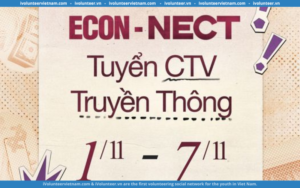 ECON-ee Chính Thức Mở Đơn Tuyển Cộng Tác Viên Truyền Thông Sự Kiện ECON-nect