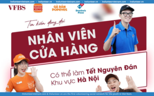 VFBS Tuyển Dụng Nhân Viên Cửa Hàng Đi Làm Tết Âm Lịch (Nhãn Hàng Gà Rán Popeyes/ Domino's Pizza/ Burger King Khu Vực Hà Nội)