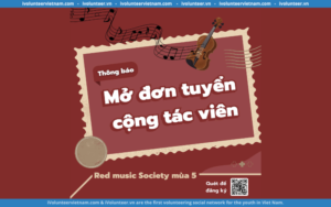 Red Music Society Chính Thức Mở Đơn Tuyển Cộng Tác Viên Mùa 5