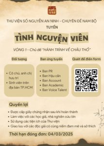 TVSNAN Tuyển Tình Nguyện Viên Thế Hệ Gen 3